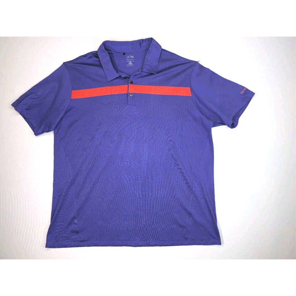 adidas Climacool The Woodlands Country Club Logo Golf Polo Shirt Mens Sz 2XL